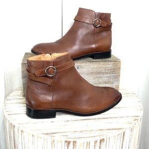 H London Sliver Buckle Side Zip Bootie